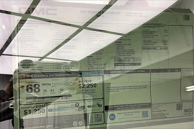 2026 GMC Sierra EV Elevation Extended Range