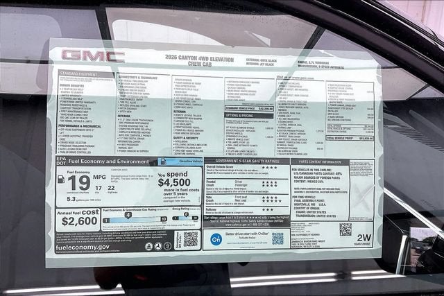 2026 GMC Canyon Elevation