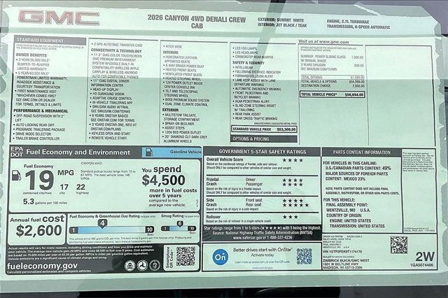 2026 GMC Canyon Denali