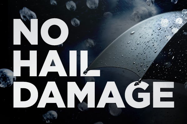 No hail damage 